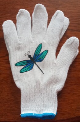 Garden Gloves-Dragon Flies - image2